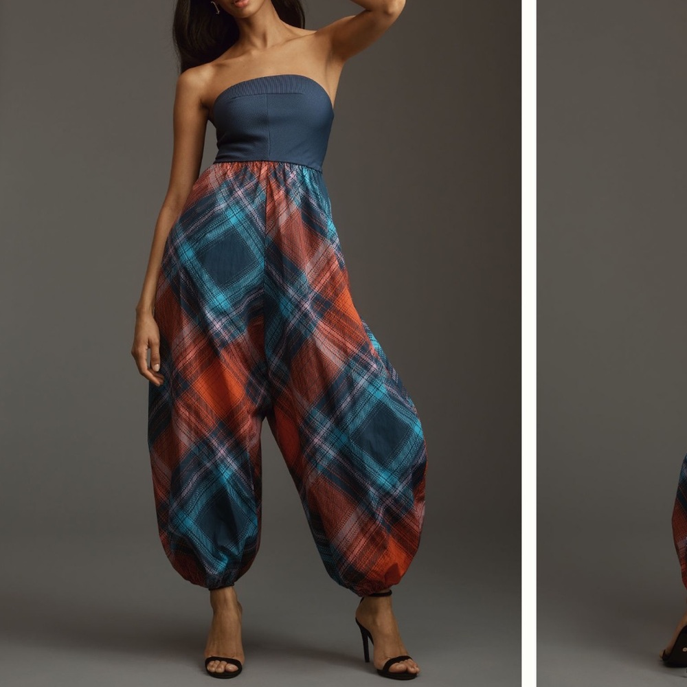 NWT Anthropologie Gathered Balloon Jumpsuit